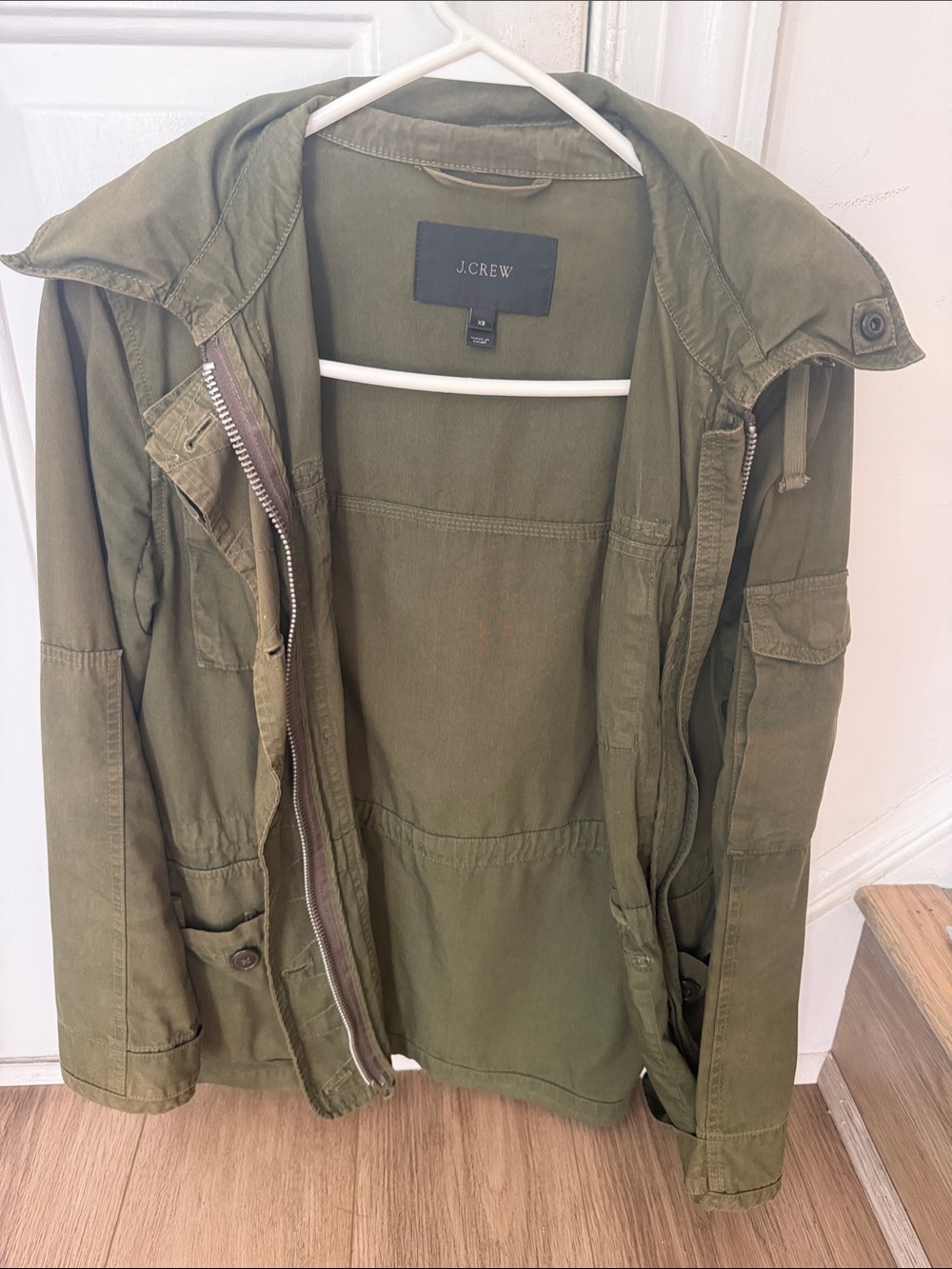 J. Crew Military-Style Field Jacket in Olive